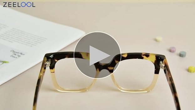 Zeelool Stylish Acetate Oversized Thick Square Eyeglasses